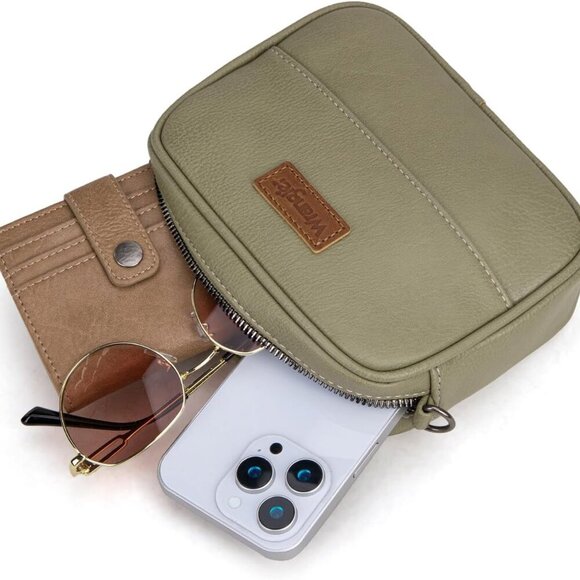 Trendy Wrangler Mini Crossbody Purse - Stylish Aztec Pattern & Adjustable Strap - Picture 5 of 6